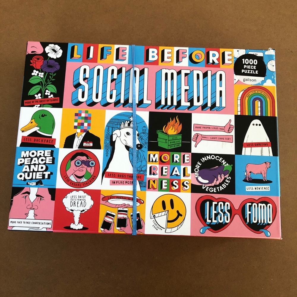 Galison Life Before Social Media 1000 Piece Puzzle